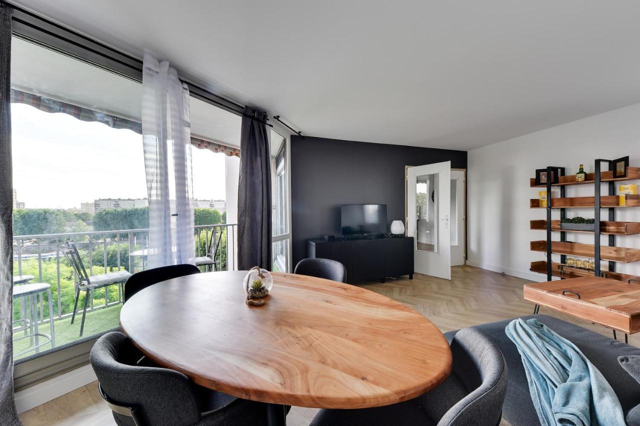 Chic Apart With Parking And Balcony Villeneuve-la-Garenne Exterior photo